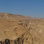 Panoramic View of the Judean Desert (with an old roman camp)