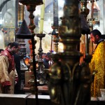 An armenian mess when we were waiting- The Chapel is share between Armenian, Orthodox and Catholic