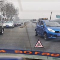 Accrochage de taxi...
