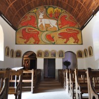 La mosaïque du Cerf Blanc (Arthur ou Jésus). Game of Thrones style...